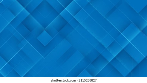 Resumen cuadrado azul con tecnología Futurista de fondo de concepto de alta tecnología digital