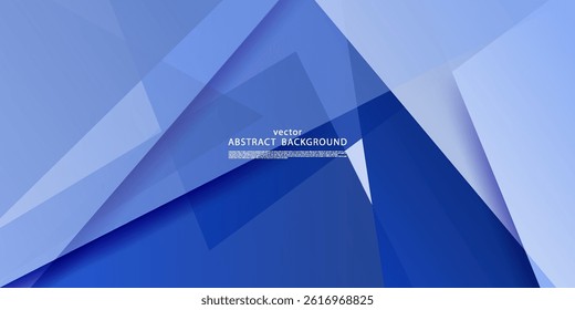 Abstract blue square overlapping background for card graphic design. White background shadow element. Vector Eps10