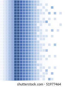 abstract blue square pixel mosaic background