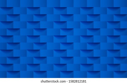 Abstract. Blue square shape geometric background. light and shadow . Vector.