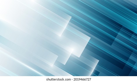 Abstract blue square shapes vector background. Overlay blue gradient diagonal geometric shape graphic element. Modern simple blue white gradient square shapes texture design