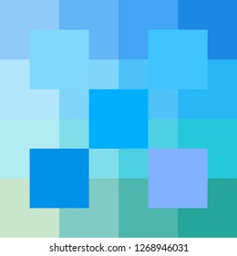 Abstract blue square vector background for web.