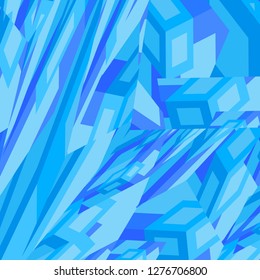 Abstract blue square vector background for web.