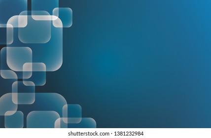 abstract blue squares backgrounds background with empty space. vector geometry template