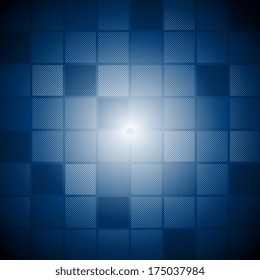 Abstract blue squares vector design