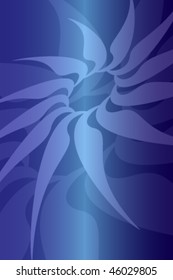 Abstract blue star Vector. Also available in raster.
