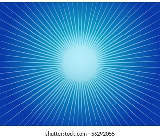 Abstract Blue Starburst Background