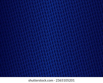 Abstract blue steel wire background with blue glowing lines with empty space for design. Modern technology innovation concept background. Perforated dark blue metal sheet.