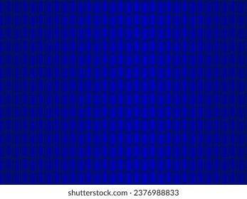 Abstrakter, blauer Stahldraht-Hintergrund mit blauen, glühenden Linien mit Leerraum für Design. Modernes technologisches Innovationskonzept, Hintergrund. Perforiertes dunkelblaues Blech.