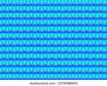 Abstract blue steel wire background with blue glowing lines with empty space for design. Modern technology innovation concept background. Perforated dark blue metal sheet.
