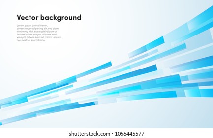 Abstract blue stirpes background for business presentation and multimedia technology. Vector geometric line background design template