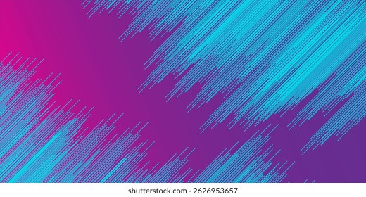 Abstract of the blue Straight line shaped pattern gradient violet background Use for computer screen Illustration