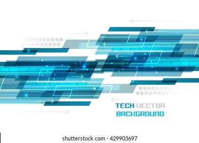 Abstract blue straight lines on a white background. Vector illustration.