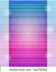 Abstract Blue Stripe Design Card with  Place for Text. Colorful Shiny Vector Background