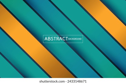 Abstract blue stripe and golden element background