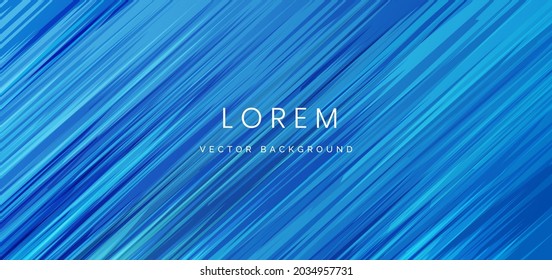 Abstract blue stripe lines diagonal on yellow background. You can use for ad, poster, template, business presentation. Vector illustration