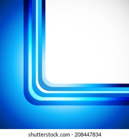 abstract blue stripe lines pattern and white background (vector) 