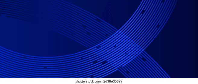 Abstract blue striped background with motion - excellent for creative presentations