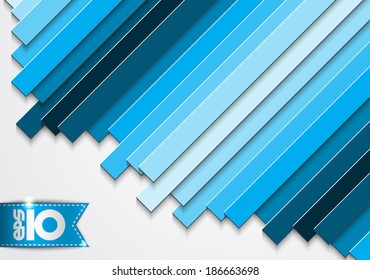 Abstract blue stripes