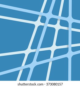 Abstract blue stripes. Blue stripes background. Overlapping blue stripes. Intersecting blue stripes.