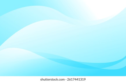 abstract blue stripes lines wave curves shapes sea style soft gradient background
