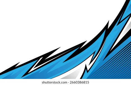 Fundo de corrida de listras azul abstrato para adesivo de envoltório de carro