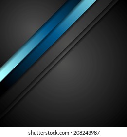 Abstract blue stripes vector background