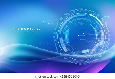 Abstrakte blaue Struktur Computer-Technologie Business Hintergrund. Vektorvorlage für Broschüren oder Deckhintergrund.