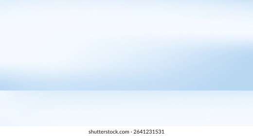 Abstract blue studio room. Limbo light background. Abstract 3d backdrop for product presentation simple modern abstract art