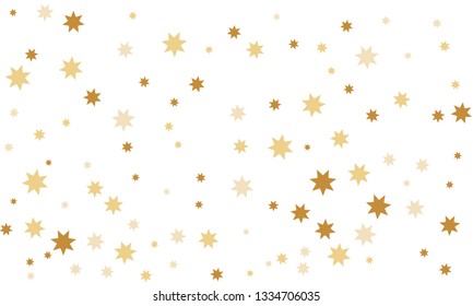 Abstract blue stylish background of falling stars on white paper. Pattern for Christmas and New Year card, invitation for dinner, paper packaging. Vector illustration, EPS 10.