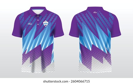 abstract blue sublimation shirt for polo sport jersey template