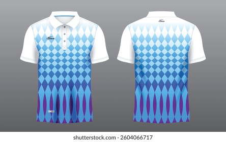 abstract blue sublimation shirt for polo sport jersey template