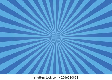 Abstract Blue sunburst background. Sunburst pattern. Sunburst pattern background