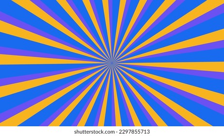abstract blue sunburst pattern background for modern graphic design element. shining ray cartoon with colorful for website banner wallpaper and poster card decoration