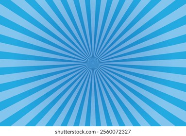 abstract blue sunburst pattern background for modern graphic design element. shining ray cartoon with colorful for website banner wallpaper and poster card decoration