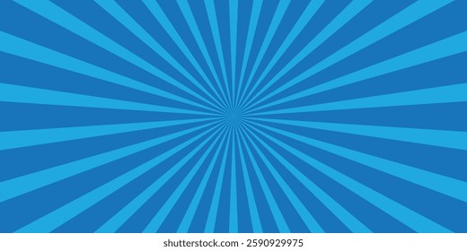 abstract blue sunburst pattern background for modern graphic design element vector. blue starburst background
