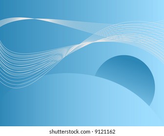 abstract blue sunrise