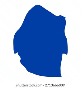 Abstrakt Blue Swaziland Einfache Karte
