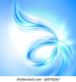 Abstract blue swirl background