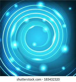 Abstract blue swirl background