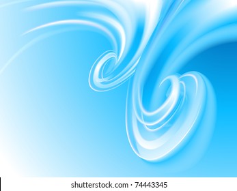 Abstract Blue Swirl Background