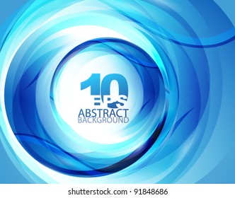 Abstract blue swirl background