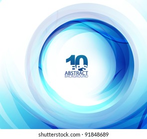 Abstract blue swirl background