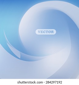 Abstract blue swirl background - Vector background