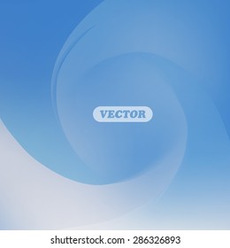 Abstract blue swirl background - Vector background