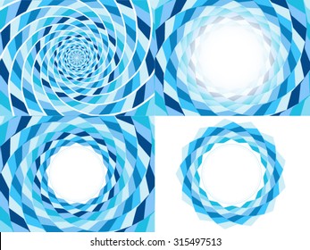 abstract blue swirl background vector  illustration