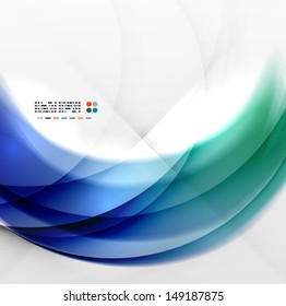 Abstract blue swirl design