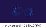 Abstract Blue Swirl Infinity design