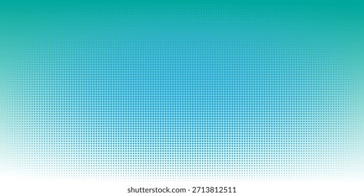 Abstrakter Blautee-Farbverlauf mit Punkt-Halbtonmuster für moderne digitale Hintergründe und Design VEKTOR EPS 10