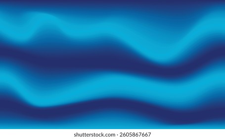 Abstract blue teal gradient with soft flowing curves and waves